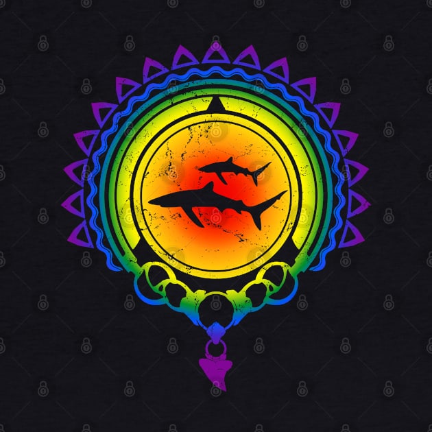 LGBTQ Pride Hawaii blue shark by NicGrayTees